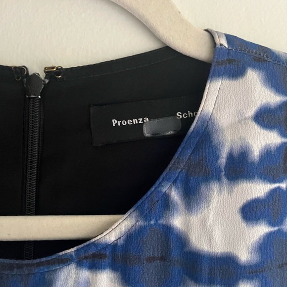 PROENZA SCHOULER Black Label Short Sleeve Tie Dye Dress Size 6 - Picture 7 of 11